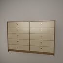 Chifonier 1,27m 10 Cajones Olmo F. Gris C. Tables - Miniatura 2