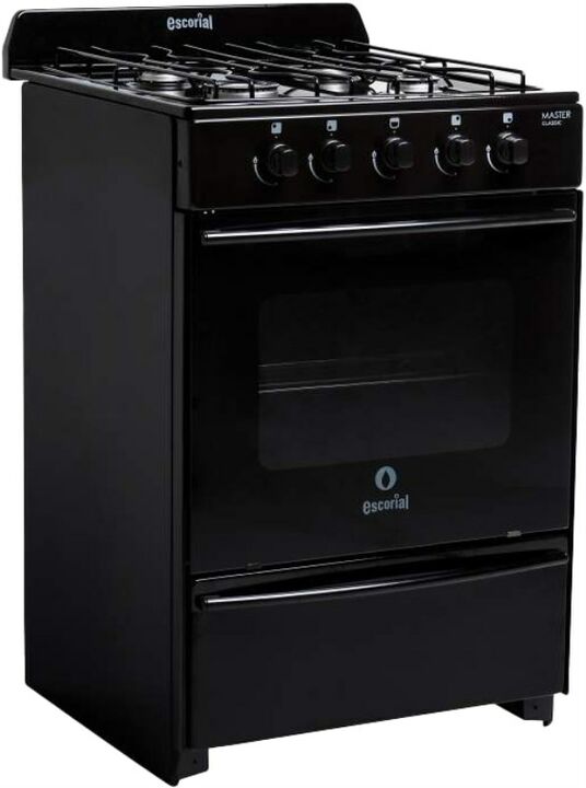 Cocina Escorial Gas Envasado Master Classic 4 Hornallas 56Cm Negro - Vista principal