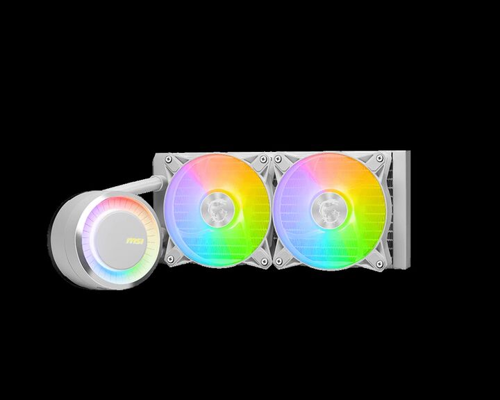 Water Cooling MSI MAG CORELIQUID E240 2x CPU Cooler White - Vista principal