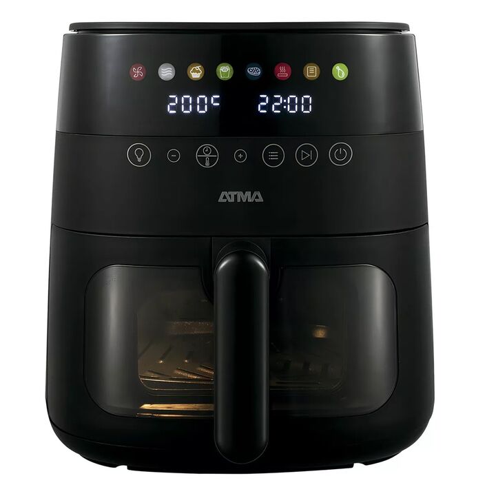 Freidora Atma Sin Aceite 6 Litros 1750W Negra Con Visor - Vista principal