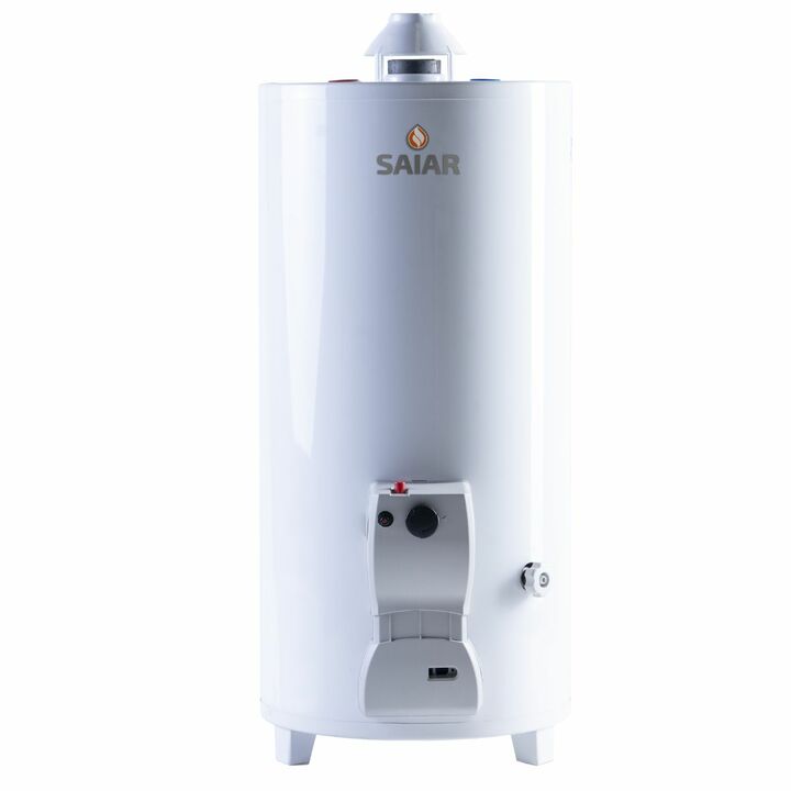 Termotanque Saiar 80 Litros a Gas Conexion superior Pie Fabrica Rheem - Vista principal