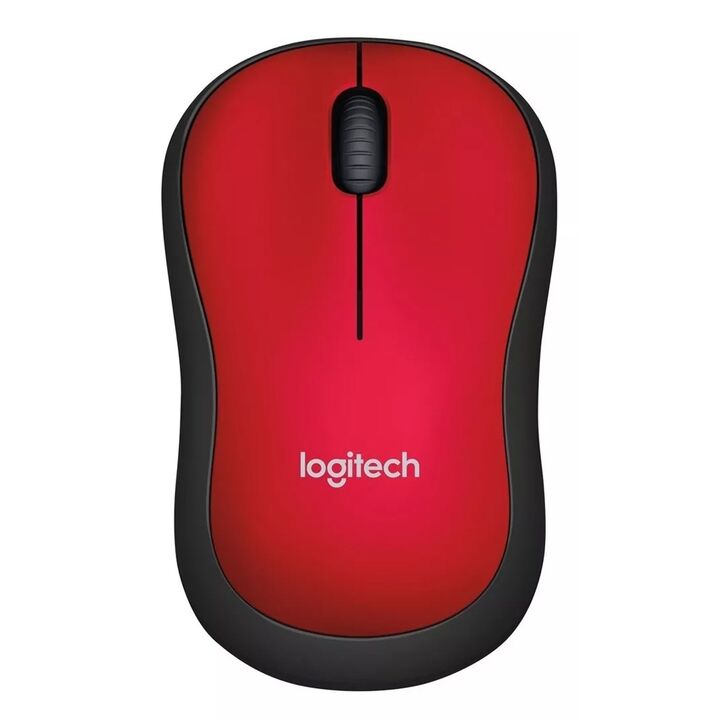 Mouse Logitech M185 Wireless Rojo - Vista principal