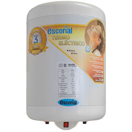 Termotanque Electrico Escorial Carga Inferior 53.5 Lts