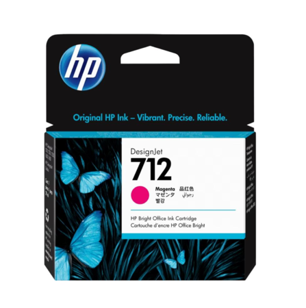 HP 712 29ML MAGENTA INK CARTRIDGE DESIGNJET (3ED68A)