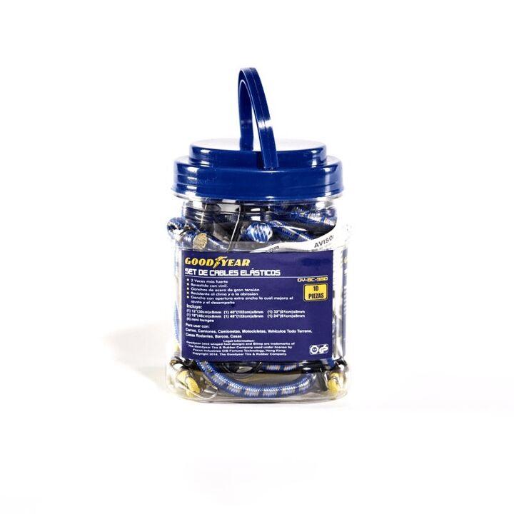 Kit De 10 Tensores Elasticos Con Gancho Good Year GY-BC-3810 - Vista principal