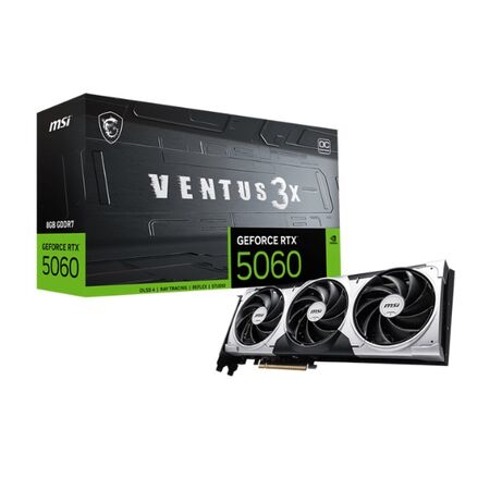 Placa de Video MSI GeForce RTX 5060 VENTUS 3X OC 8G