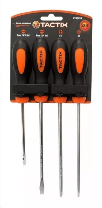 Juego de destornilladores x 4 pzs Tactix - TX205435 - Vista principal