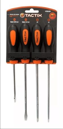 Juego de destornilladores x 4 pzs Tactix - TX205435
