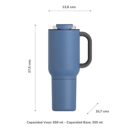 Vaso Asobu Duplex 660 ml  360 ml - Slate Grey