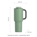 Vaso Asobu Duplex 660 ml  360 ml - Basil Green - Miniatura 3