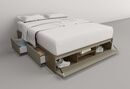 Box 1,60m 4 Caj 1pta Rev Nogal L.|gris C. Tables - Miniatura 5