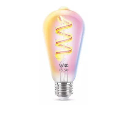 Lampara Inteligente Wiz Bulbo LED Filamento Edison Wi-Fi BLE 40W ST64 E27 RGB CL 1PF6 929003267312