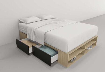 Box 1,40m 4 Cajones Olmo F.|negro M. Tables