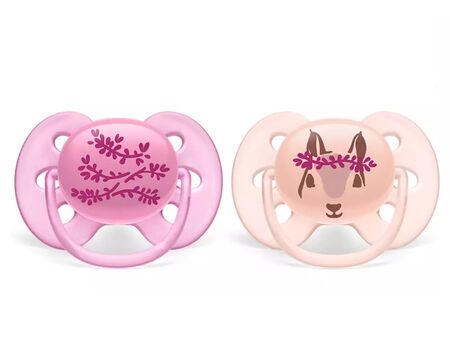 Chupete Ultra Soft Deco Philips Avent 6-18M Rosa - SCF223/04