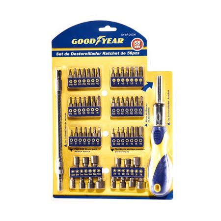 Set de 58 Piezas Goodyear GY-SR-20206
