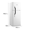 HELADERA GAFA HGNF3000B BLANCA CON FREEZER NO FROST 265LTS - Miniatura 10