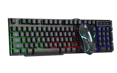 Teclado Mouse Gamer Retroiluminado NKB-512