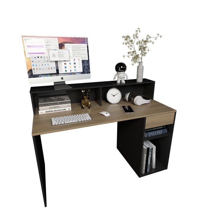Escritorio Con Repisa Olmo Negro Tables - Vista principal