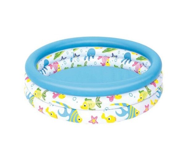 Pileta 3 Aros Fondo Del Mar Chica Bestway 102 X 25 Cm 3922 - Vista principal