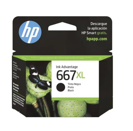 Cartucho HP 667XL Black Ink Cartridge