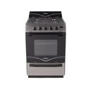 Cocina Florencia 5558F Acero Inox Multigas Encendido Electronico Luz Rejillas Fundicion - Miniatura 1