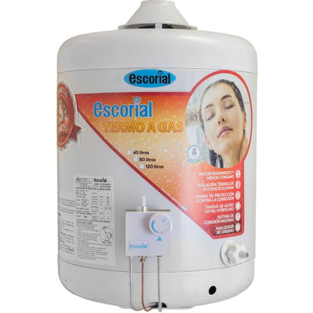 Termotanque Multigas Escorial Carga Superior 43 Lts