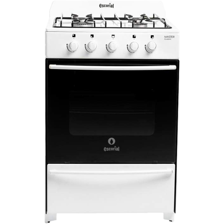 Cocina Gas Envasado Escorial Master Classic 4 Hornallas 56Cm Blanca