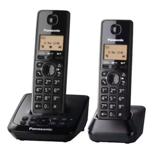 Telefono Inalambrico Doble Panasonic Kx-tg2722 Contestador - Negro - Vista principal
