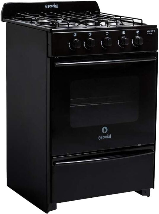 Cocina Escorial Gas Natural Master Classic 4 Hornallas 56Cm Negro - Vista principal