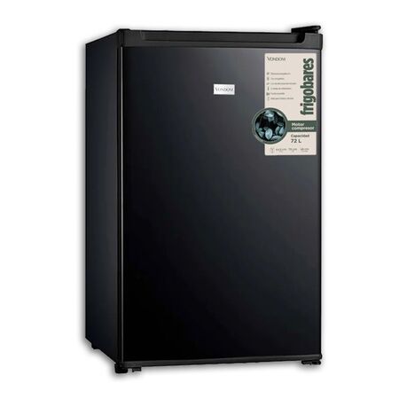 Frigobar Vondom RFG170N Con Motor Compresor 72 Litros Negro