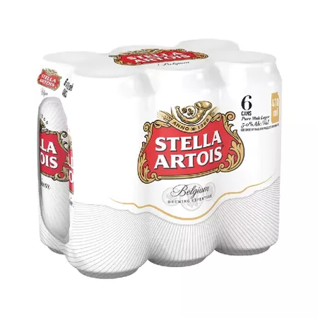 Cerveza Stella Artois Lata 473cc - 6 Pack