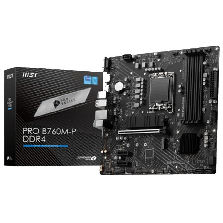 Mother MSI PRO B760M-P DDR4 1700 - Vista principal