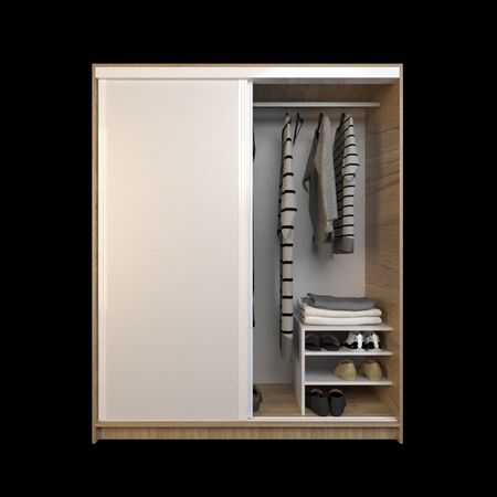 Placard Corredizo 1,50 2 Cajones Olmo F. Everest Tables