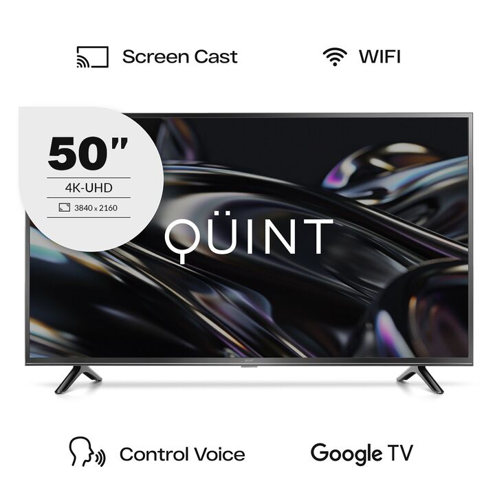 Smart Tv Led 50 Pulgadas 4k Quint Qt-3 Google Tv - Vista principal