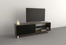 Mesa Tv Hasta 75 2 Puertas Nogal L.|negro M. Tables - Miniatura 2