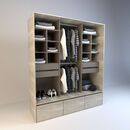 Vestidor 1,80m Alto 4 Cajones 3 Zapateros Nevado Gris C. Tables - Miniatura 2