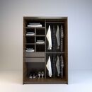 Placard Corredizo 1,20 2 Cajones Nogal L. Gris C. Tables - Miniatura 4