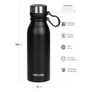 Botella Termica Waterdog Negra BUHO600BK - Miniatura 3