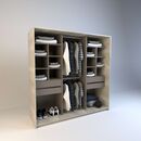 Vestidor 1,80m 4 Cajones Nevado Gris C. Tables - Miniatura 2
