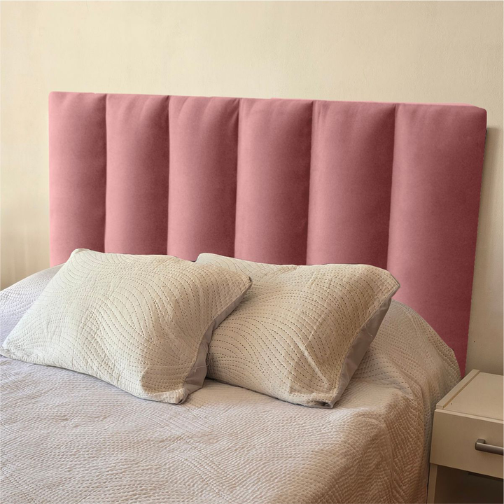 Respaldo de Cama 2 Plazas (140x120 cm) Modelo Canelon Rosa - Vista principal