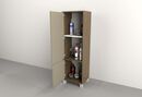 Columna 0,45m 2 Puertas Nogal L. Gris C. Tables - Miniatura 3