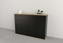 Bahiut 1,35m 2 Puertas|4 Cajones Olmo F.|negro M. Tables - Miniatura 2